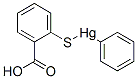 페닐(2-카르복시페닐티오)수은(II) 구조식 이미지