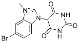 5-Bromo-1-(hexahydro-2,4,6-trioxopyrimidin-5-yl)-3-methyl-1H-benzimidazol-3-ium 구조식 이미지