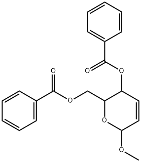 3-(Benzoyloxy)-3,6-dihydro-6-methoxy-2H-pyran-2-methanol benzoate 구조식 이미지