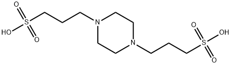 1,4-Piperazinedipropanesulfonic acid 구조식 이미지