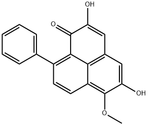 2,5-Dihydroxy-6-methoxy-9-phenyl-1H-phenalen-1-one Structure