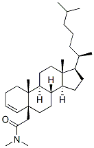 N,N-Dimethyl-5-beta-cholest-3-ene-5-acetamide Structure