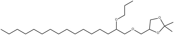 2,2-Dimethyl-4-[[(2-propoxyhexadecyl)oxy]methyl]-1,3-dioxolane Structure