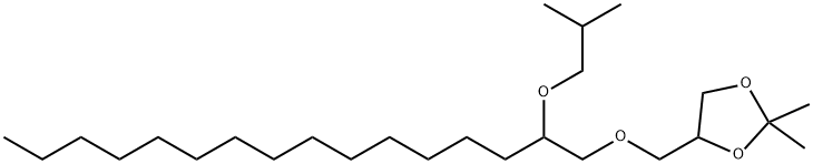 2,2-Dimethyl-4-[[[2-(2-methylpropoxy)hexadecyl]oxy]methyl]-1,3-dioxolane Structure