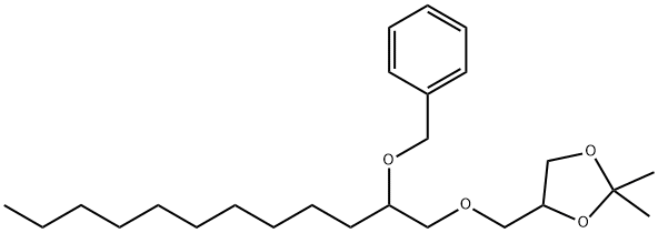 2,2-Dimethyl-4-[[[2-(phenylmethoxy)dodecyl]oxy]methyl]-1,3-dioxolane Structure