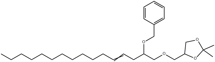 2,2-Dimethyl-4-[[(2-phenylmethoxy-4-hexadecenyl)oxy]methyl]-1,3-dioxolane Structure