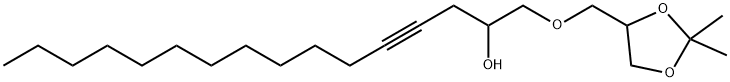 4-[[(2-Hydroxy-4-hexadecynyl)oxy]methyl]-2,2-dimethyl-1,3-dioxolane Structure