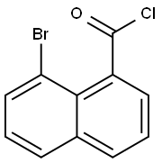 8-Bromonaphthalene-1-carbonyl chloride Structure