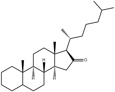 Cholestan-16-one Structure