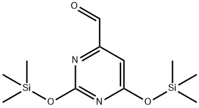 2,6-Bis[(trimethylsilyl)oxy]-4-pyrimidinecarbaldehyde Structure