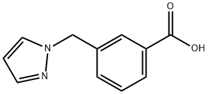 3-(1H-PYRAZOL-1-YLMETHYL)BENZOIC ACID Structure