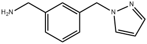 1-[3-(AMINOMETHYL)BENZYL]-1H-PYRAZOLE 97+%3-(1H-PYRAZOL-1-YLMETHYL)BENZYLAMINE 구조식 이미지