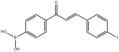 3-(4-IODO-PHENYL)-1-(4'-BORANYL-PHENYL)-PROP-2-ENONE Structure