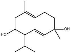 1,7-Dimethyl-4-(1-methylethyl)-2,7-cyclodecadiene-1,5-diol 구조식 이미지