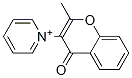 Pyridinium, 1-(2-methyl-4-oxo-4H-1-benzopyran-3-yl)- (9CI) 구조식 이미지