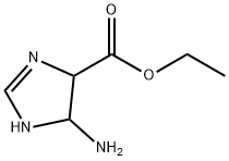 1H-Imidazole-4-carboxylicacid,5-amino-4,5-dihydro-,ethylester(9CI) 구조식 이미지