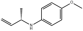 Benzenamine, 4-methoxy-N-[(1S)-1-methyl-2-propenyl]- (9CI) 구조식 이미지