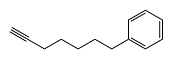 6-헵티닐벤젠 구조식 이미지