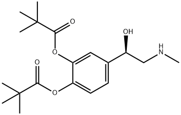 Dipivalyl epinephrine Structure