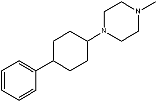 1-Methyl-4-(4-phenylcyclohexyl)piperazine Structure