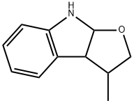 3,3a,8,8a-Tetrahydro-3-methyl-2H-furo[2,3-b]indole Structure