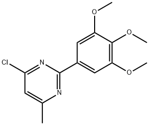 4-CHLORO-6-METHYL-2-(3,4,5-TRIMETHOXYPHENYL)PYRIMIDINE Structure