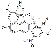 bis(2-methoxy-4-nitrobenzenediazonium) naphthalenedisulphonate Structure