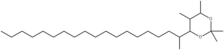 2,2,4,5-테트라메틸-6-(1-메틸옥타데실)-1,3-디옥산 구조식 이미지