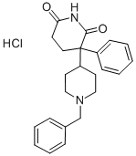 2-[1-BENZYL-4-PIPERIDYL]-2-PHENYLGLUTARIMIDE 구조식 이미지