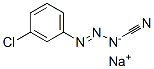 3-(m-chlorophenyl)-2-triazene-1-carbonitrile, sodium salt Structure