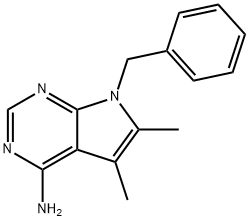 7-BENZYL-5,6-DIMETHYL-7H-PYRROLO[2,3-D]PYRIMIDIN-4-AMINE Structure