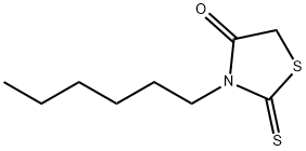 3-hexyl-2-thioxo-1,3-thiazolidin-4-one 구조식 이미지