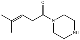 Piperazine, 1-(4-methyl-1-oxo-3-pentenyl)- (9CI) Structure