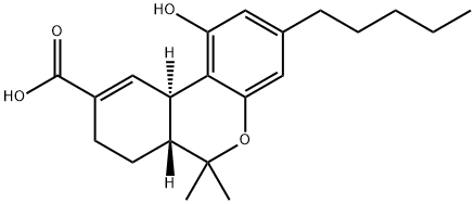 (-)-11-NOR-9-CARBOXY-DELTA9-THC 구조식 이미지