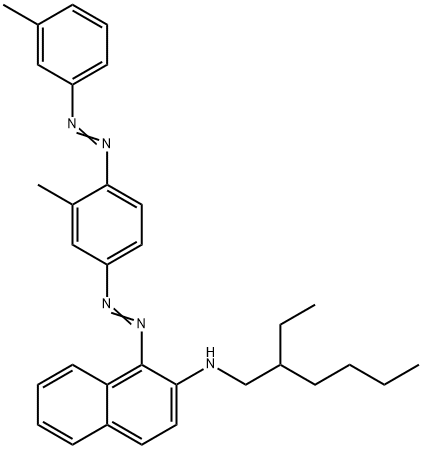 N-(2-ethylhexyl)-1-[[3-methyl-4-[(3-methylphenyl)azo]phenyl]azo]naphthalen-2-amine Structure