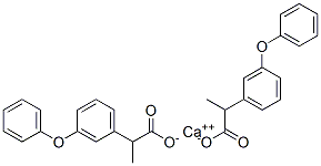 calcium 2-(3-phenoxyphenyl)propionate Structure