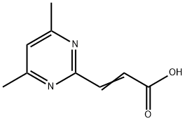 2-Propenoic acid, 3-(4,6-dimethyl-2-pyrimidinyl)- (9CI) Structure