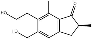 (S)-2,3-Dihydro-6-(2-hydroxyethyl)-5-hydroxymethyl-2,7-dimethyl-1H-inden-1-one Structure