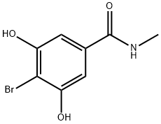 4-Bromo-3,5-dihydroxy-N-methylbenzamide 구조식 이미지