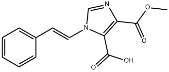 1-[(E)-2-Phenylethenyl]-1H-imidazole-4,5-dicarboxylic acid 4-methyl ester Structure