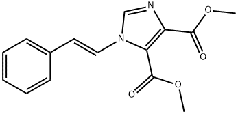 1-[(E)-2-Phenylethenyl]-1H-imidazole-4,5-dicarboxylic acid dimethyl ester Structure