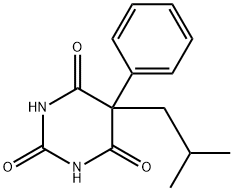 5-Isobutyl-5-phenyl-2,4,6(1H,3H,5H)-pyrimidinetrione Structure