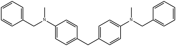 4,4'-Bis(N-methyl-N-benzylamino)diphenylmethane Structure