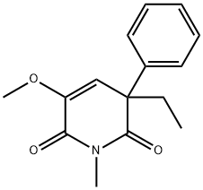 3-Ethyl-5-methoxy-1-methyl-3-phenyl-2,6(1H,3H)-pyridinedione Structure