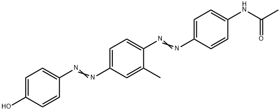 N-[4-[[4-[(4-hydroxyphenyl)azo]-2-methylphenyl]azo]phenyl]acetamide Structure