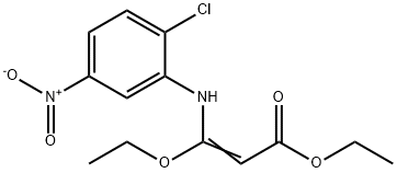 3-[(2-Chloro-5-nitrophenyl)amino]-3-ethoxypropenoic acid ethyl ester Structure