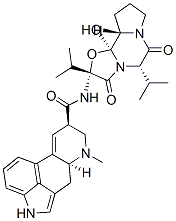 (8alpha)-12'-hydroxy-2',5'alpha-diisopropylergotaman-3',6',18-trione  Structure