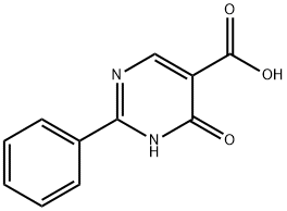 4-HYDROXY-2-PHENYL-5-PYRIMIDINECARBOXYLIC ACID 구조식 이미지