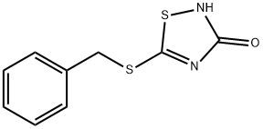 5-BENZYLTHIO-3-HYDROXY-1,2,4-THIADIAZOLE Structure