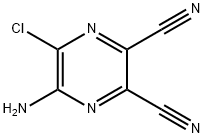 5-AMINO-6-CHLORO-2,3-DICYANOPYRAZINE Structure